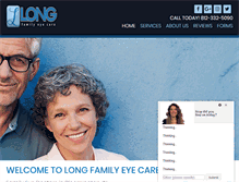 Tablet Screenshot of longfamilyeyecare.com